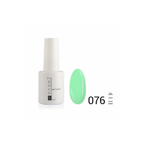 Цветной гель-лак PASHE №076 Мятный фреш, 9 мл.