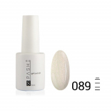 Цветной гель-лак PASHE №089 Мерцающий белый, 9 мл.