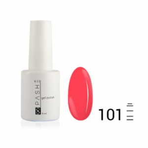 Цветной гель-лак PASHE №102 Неоновый коралл, 9 мл.