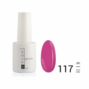 Цветной гель-лак PASHE №117 Розовое фламбе, 9 мл.