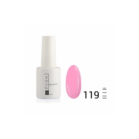 Цветной гель-лак PASHE №119 Ягодная ириска, 9 мл.