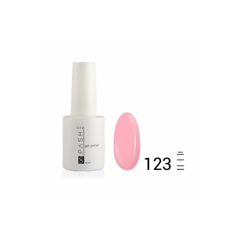 Цветной гель-лак PASHE №123 Розовый фламинго, 9 мл.