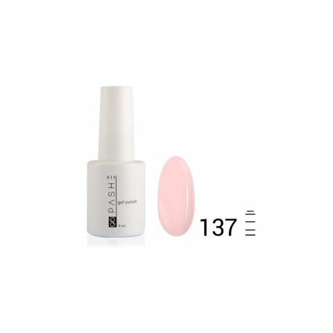 Цветной гель-лак PASHE №137 Розовый кристалл, 9 мл.