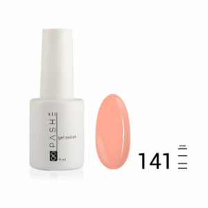 Цветной гель-лак PASHE №141 Гламурный абрикос, 9 мл.