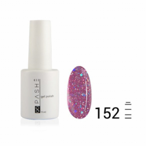 Цветной гель-лак PASHE №152 Пурпурный блеск, 9 мл.