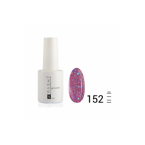 Цветной гель-лак PASHE №152 Пурпурный блеск, 9 мл.