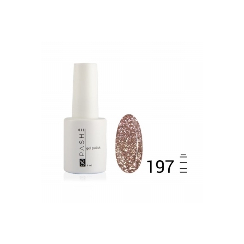 Цветной гель-лак PASHE №197 Сияющее розе, 9 мл.