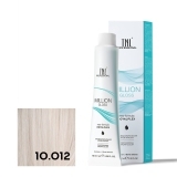 TNL 10.012 Крем-краска для волос Million Gloss, платиновый блонд прозрачн.пепел.перламутр, 100 мл.