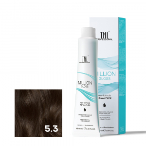 TNL 5.3 Крем-краска для волос Million Gloss, светлый коричневый золотистый, 100 мл.