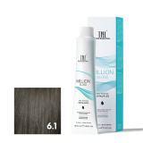 TNL 6.1 Крем-краска для волос Million Gloss, темный блонд пепельный, 100 мл.