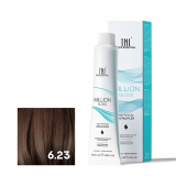 TNL 6.23 Крем-краска для волос Million Gloss, темный блонд перламутровый золотистый, 100 мл.
