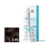 TNL 6.35 Крем-краска для волос Million Gloss, темный блонд каштановый, 100 мл.