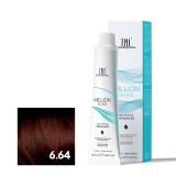 TNL 6.64 Крем-краска для волос Million Gloss, темный блонд красный медный, 100 мл.