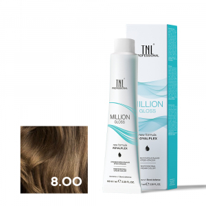 TNL 8.00 Крем-краска для волос Million Gloss, светлый блонд интенсивный, 100 мл.