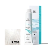 TNL 9.018 Крем-краска для волос Million Gloss, очень светлый блонд прозрачный лакричный, 100 мл.