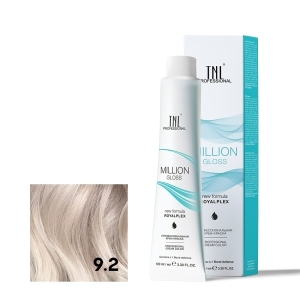 TNL 9.2 Крем-краска для волос Million Gloss, очень светлый блонд фиолетовый, 100 мл.