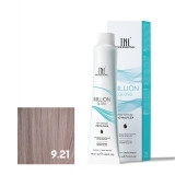 TNL 9.21 Крем-краска для волос Million Gloss, очень светлый блонд фиолетовый пепельный, 100 мл.
