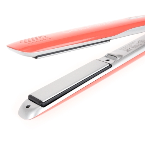 03-405 Coral Limited Edition DEWAL Щипцы для выпрямления волос, 23*87 мм, титаново-турмалиновое покрытие, 40 Вт