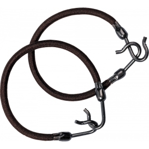 MI-8014 Резинка для волос с крючком коричневая, (упак/2 шт.)