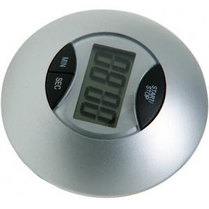 NTM005 DEWAL Таймер электронный круглый, серебристый