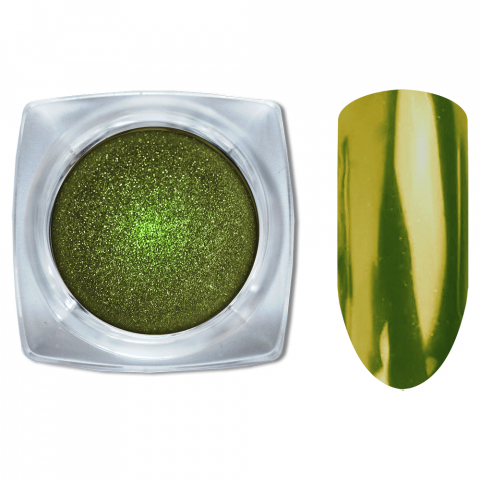 Cosmake 08 Зеркальный блеск ХРОМ втирка для ногтей 1 гр (Светло-зеленый)