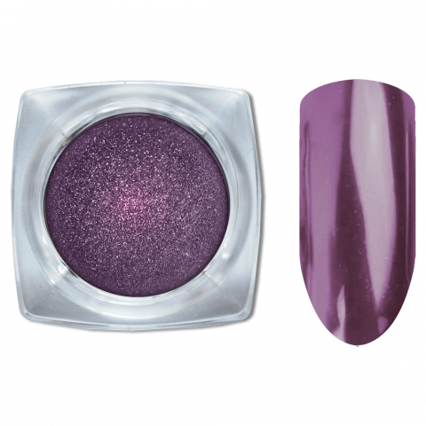 Cosmake 17 Зеркальный блеск ХРОМ втирка для ногтей 1 гр (Сиренево-стальной)