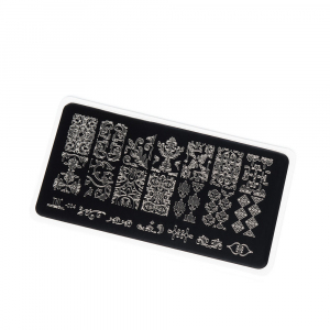 TNL Пластина для стемпинга №04 Premium - дамаск