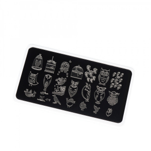 TNL Пластина для стемпинга №15 Premium - пение птиц