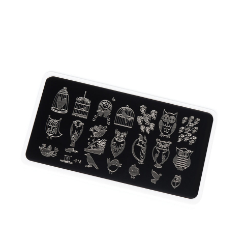 TNL Пластина для стемпинга №15 Premium - пение птиц