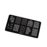 TNL Пластина для стемпинга №17 Premium - лебединое озеро