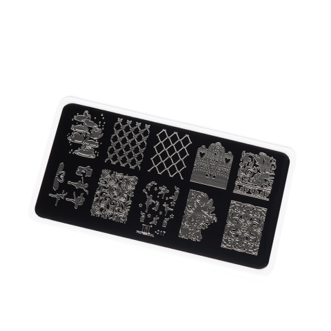 TNL Пластина для стемпинга №17 Premium - лебединое озеро