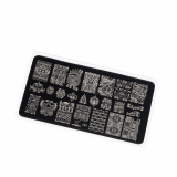 TNL Пластина для стемпинга №22 Premium - восточные орнаменты