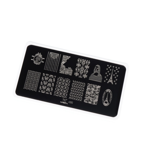 TNL Пластина для стемпинга №30 Premium - мечты о Париже