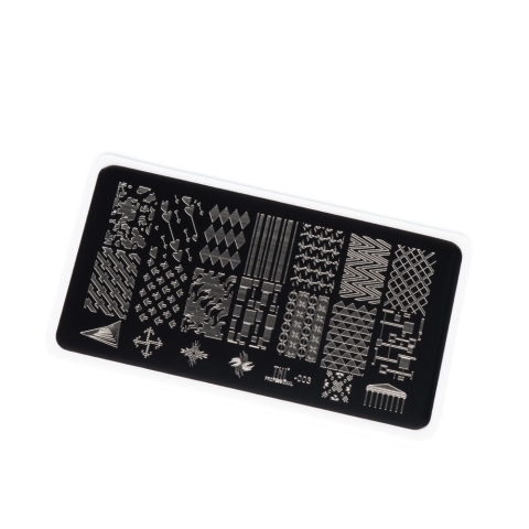 TNL Пластина для стемпинга №03 Premium - футуризм