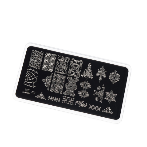 TNL Пластина для стемпинга №07 Premium - орнаменты