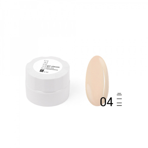 Гель для наращивания ногтей PASHE №04 прозрачный песочно-бежевый, 10 мл.