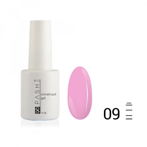 Моделирующий гель PASHE №09 камуфлирующий светло-сиреневый, 9 мл.