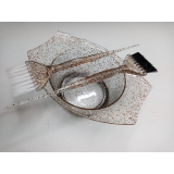 JА0063-В Кисть для окрашивания коллекция Голд 21,5*4,5 с черным ворсом