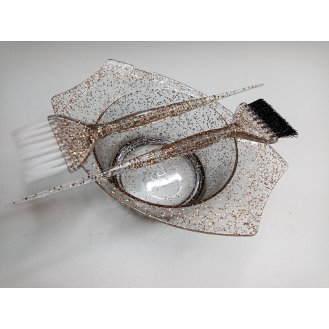 JА0063-В Кисть для окрашивания коллекция Голд 21,5*4,5 с черным ворсом