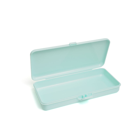Пластиковый контейнер для хранения прямоугольный, мятный