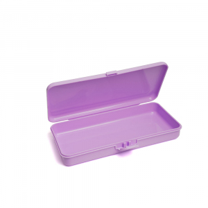 Пластиковый контейнер для хранения прямоугольный, сиреневый