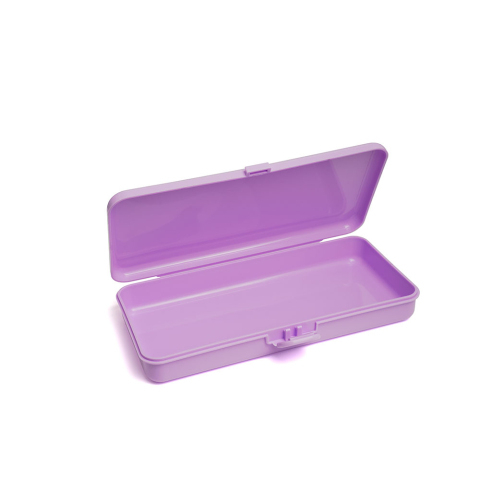 Пластиковый контейнер для хранения прямоугольный, сиреневый