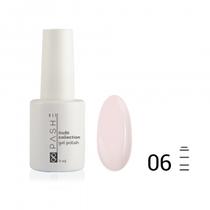 Гель-лак PASHE Nude Collection №06 камуфлирующий кремовый, 9 мл.
