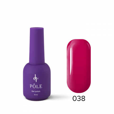 Цветной гель-лак POLE Роскошь №038 Сладкая черешня, 10 мл.