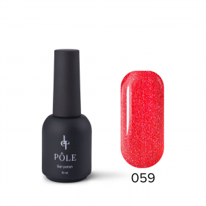 Цветной гель-лак POLE Роскошь №059 Рубиновый блеск, 10 мл.