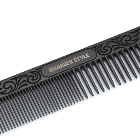 JF10165black Расческа для стрижки DEWAL металлическая 18 см.