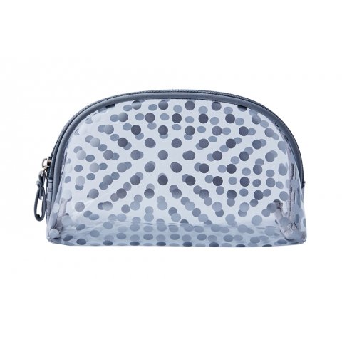 BG-12 grey Dewal Косметичка Горох серая, 19*8,5*11,5 см