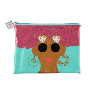 BG-2 Dewal Косметичка Модница, мятная, 22*16,5*1,5 см