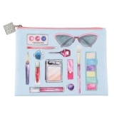 BG-4 Dewal Косметичка Модница, голубая, 22,5*17*1 см