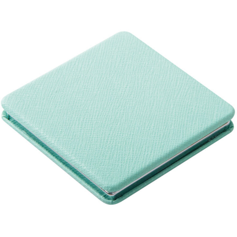 MR-3 DEWAL Зеркало карманное квадратное Палитра, голубое